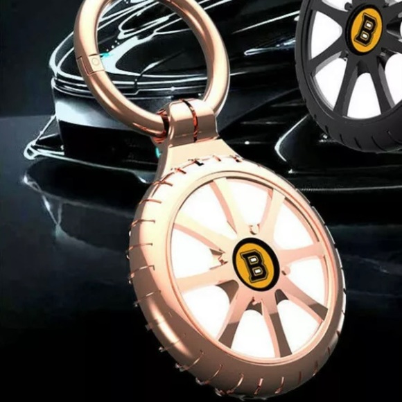 Airtag Metal case Shell Keychain Key-ring - Picture 4 of 12